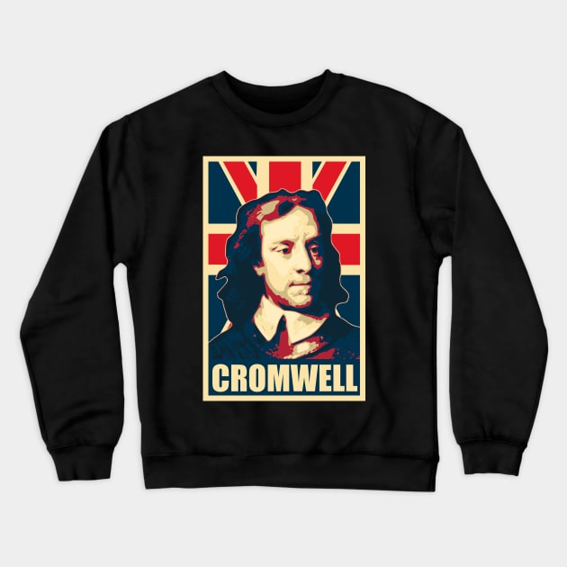 Oliver Cromwell Crewneck Sweatshirt by Nerd_art